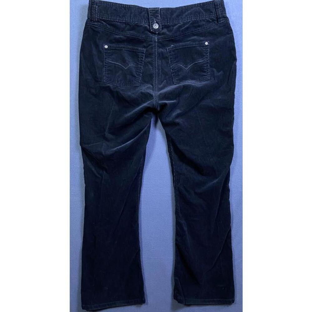 Vintage RIDERS COPPER Flocked Ombré Corduroy Large Bootcut 15/16M 36x31 Stretch - Picture 6 of 9